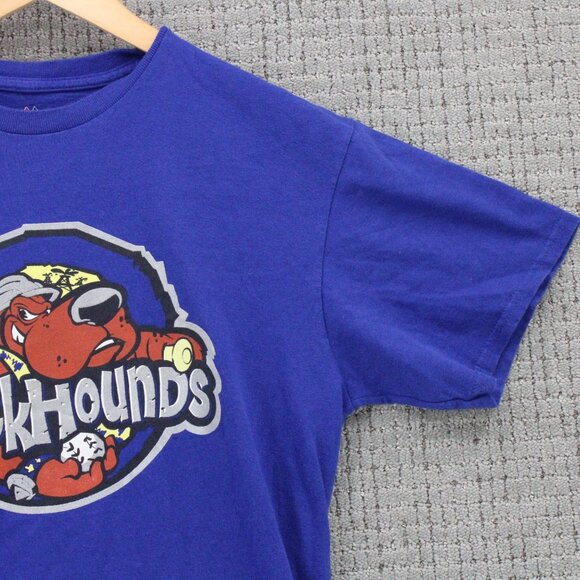 Vintage Majestic Shirt Mens Medium M Blue Midland RockHounds Baseball Team Art - Picture 2 of 9